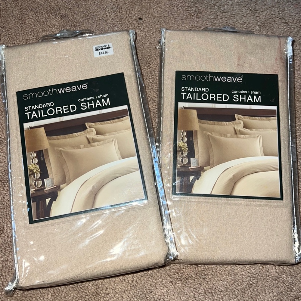 Two standard shams brand new
